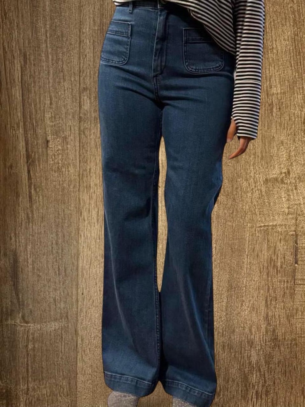 & Other Stories High-Rise Mid Blue Wide-Leg Women’s Jeans